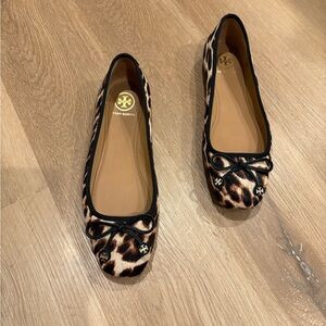 Tory Burch Leopard-Print Ballet Flats